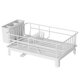 thumbnail image 1 of Drawing shelf with drainage board, stainless steel dish shelf for kitchen counter, robust dishwasher drainage, 1 of 5