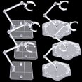 thumbnail image 1 of 6 Pieces Action Figure Stand, 5-12 Inch Clear Dolls Stand for Humanoid Display Support Compatible with HG RG SD SHF Gundam 1/144, 1 of 7