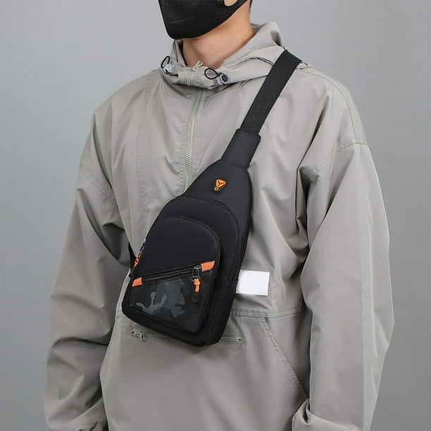 Hogar y cocina, organizadores y almacenamiento de baño, bolso de hombro, riñonera multiusos para correr, senderismo, ciclismo, viajes, moda, ajustable con orificio para auriculares, Citywalk Chest Bag