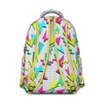 thumbnail image 3 of Geometric Shapes Texture Print Laptop Backpack for College Students, Stylish Bookbag for School and Work, Durable Daypack with Organizer, Ideal Gift Idea, 3 of 6