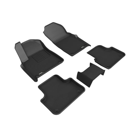 3D MAXpider Custom Fit Kagu Floor Mat (Black) Compatible with Lamborghini Urus 2019-2025 - Full Set