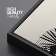 thumbnail image 4 of PixonSign Framed Canvas Print Wall Art Set Duotone Mid-Century Tropical Plant Variety Abstract Shapes Illustrations Modern Art Boho Decorative for Living Room, Bedroom, Office - 16"x24"x3 BLACK, 4 of 5