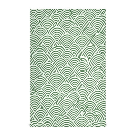 

Green Cloud Scales Decorative Waffle Towel Kitchen Dishcloth 28x18in Multi-Use Tea Towel