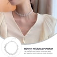 thumbnail image 3 of Mujer colgante colgante brillo gargantilla collar cadena cuello boda joyería de moda, 3 of 6
