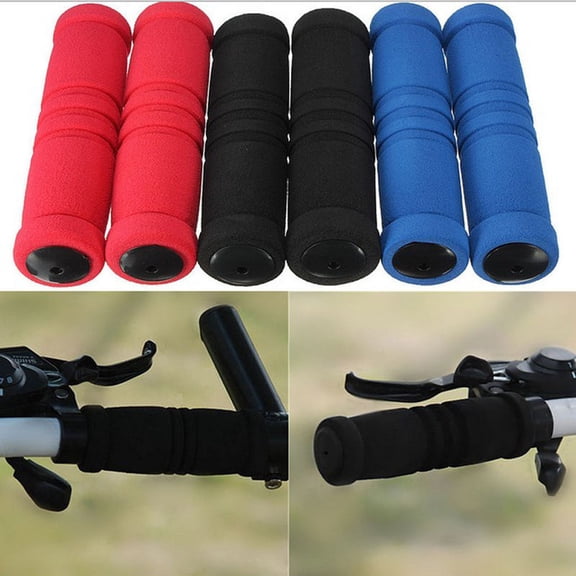 Nsxcdh Bike Motorcycle Handlebar Foam Grips,Non Slip Sponge Covers,4.72x1.34 in ID 0.87 in,Vibration Dampening Comfort for Long Rides,Quick Install for Cycling and Scooter Use