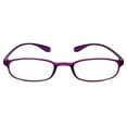 thumbnail image 2 of Calabria 718 Flexie Oval Reading Glasses +4.00 Violet Men/Women Bendable One Power Readers Flexible Durable TR90 Frame, 2 of 3