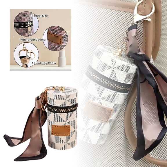 Mini Keychain Bag Portable Small Bag Charms for Lipstick Earphone Accessories Cute Travel Organizer Stylish Tiny Purse