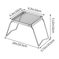 thumbnail image 3 of EGNMCR Stainless Steel Folding Outdoor Stove Frame Baking Rack Baking Cool Bracket Household Camping Tea Making Foldable stove rack, 3 of 6