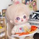 thumbnail image 3 of 20cm Plush Doll Purple Eyes Girl Naked Humanoid Stuffed Body no Attribute 8" Normal Body Wearable Clothing Dress Up Gifts (a-21-with Skeleton), 3 of 4