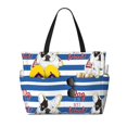 thumbnail image 1 of Disketp Bulldog Friend Bolsa de Playa de Gran Capacidad, Bolso Impermeable y a Prueba de Arena para Mujer, Ideal para Playa, Piscina y Natación, 1 of 7