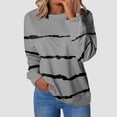 thumbnail image 2 of NOLDARES Women's Casual Crew Neck Sweatshirt Loose Soft Long Sleeve Pullover Tops(Z1-Grey,XXL), 2 of 6
