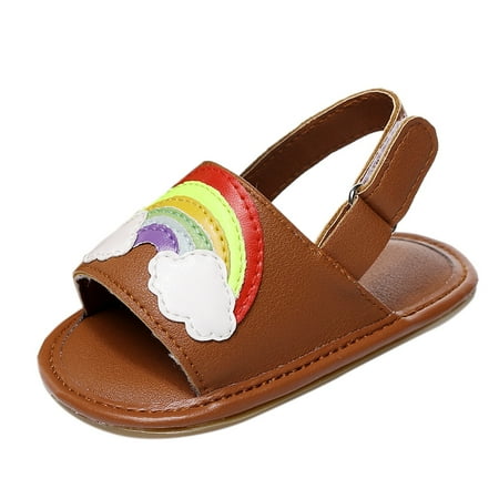 

AnuirheiH Baby Cute Soft-soled Sandals For Toddlers Infant Kids Color White Cloud Sandals 4$ off 2nd item
