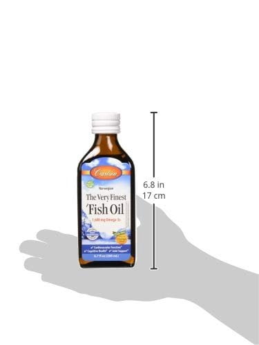 Carlson The Very Finest Fish Oil,Orange, Norwegian, 1,600 mg Omega-3s, 200 mL