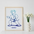thumbnail image 5 of Taekwondo Dog Sport Stencil 11.8×11.8inch Large Kung Fu Dog Stencils with Paint Brush Reusable Dog Martial Arts Template for Wood Walls Canvas Furniture Crafts Art Projects DIY, 5 of 9