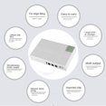 thumbnail image 5 of 5V 9V 12V Mini UPS Fuente de alimentación ininterrumpida USB 10400MAh Batería de respaldo para WiFi Router CCTV (UE, 5 of 5