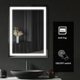 thumbnail image 4 of HOMCOM LED Wall Mount Bathroom Vanity Make Up Mirror w/Defogger - 36" x 28", 4 of 9