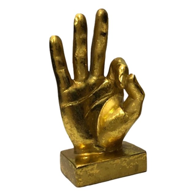 Estatua de mano resina mano esculturas gesto riba escultura de mano decoración del pa decoración de exhibición Baoblaze escultura de escritorio