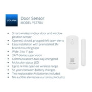 YoLink LoRa Smart Door Sensor Starter Kit: - 1/4 Mile Open-Air Range, Door Left-Open Reminders,5 Years Battery Life, SMS/Text, Email & App Alerts, Alexa, IFTTT, Home Assistant