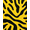 Yellow, Pattern 2, variant on ODIKA 4'x6' Machine Washable Non-Slip Area Rug, Dynamic Zebra High Traffic Rug, Yellow, 115339