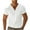 White, variant on fatyb Men's Cotton T-Shirts Button V Neck Casual Shirts Pullover Short Sleeve Basic Tees Top for Men