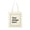 Beige, variant on Personalized Everyday Canvas Tote Bag Custom Name Photo Daily Carry