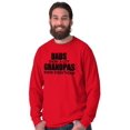 thumbnail image 3 of Dad Knows A lot Grandpa Everything Men's Long Sleeve Tee T Shirt Brisco Brands L, 3 of 6