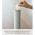 thumbnail image 4 of Yamazaki Home Round Tissue Case, Ash, Steel + Wood, Small, Lid, Airtight, No Assembly, 4 of 7