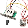 thumbnail image 6 of Guitar Wiring Harness Prewired 3X 500K Pots 1 Volume 2 Tone Control Knobs 5 Way Switch,Electric Guitar Parts, 6 of 6