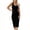 Black, variant on Women's Sleeveless Tank Dress Casual Sundress Summer Solid Color Knee Length Basic Slim Dresses