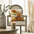 thumbnail image 3 of Sm:)e Sunflower Scarecrow Maple Leaves Pumpkin Fall Pillow Covers 18x18 Inch Set of 2, Cushion Covers for Sofa Seasonal Home Decor, 3 of 7