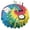 Colorful Rainbow Tie, variant on Colorful Rainbow Tie Dye Spiral Pattern Round Tablecloth 60"x60",Wrinkle Wipeable Table Cloth for Kitchen Dining Room Picnic Patio Party