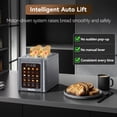 thumbnail image 7 of Mecity 2 Slice Smart Touchscreen Toaster, Stainless Steel Wide Slot Toaster with Auto Lift&30-Minute Warm, Memory Function, Digital Bread Toaster for Bagels, 850W, 7 of 7
