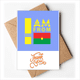 thumbnail image 1 of Soy de Burkina Faso Nota en blanco del sobre de la tarjeta de agradecimiento, 1 of 4