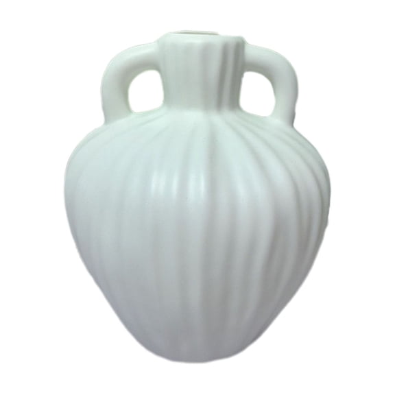 Vase Plastic Vase for Dry Flowers Pampas Grass Home Decor Centerpiece for Coffee Table Dining Table Office Desk Shelf Decor Modern Minimalist Gift Idea Black White