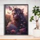 thumbnail image 1 of Cuadros Decorativos Pintura de diamante 5D DIY Taladro redondo completo Floral Mariposa Chica Arte Artesanía DQrwqpou embutido en tela, 1 of 7