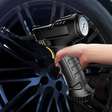 COM1950s Tire Inflator Portable Air Compressor, 12V DC 150 PSI Air Pump for Car Tires with Digital Pressure Gauge and Emergency Led Light, Corded Handheld Auto off Car Tire Pump