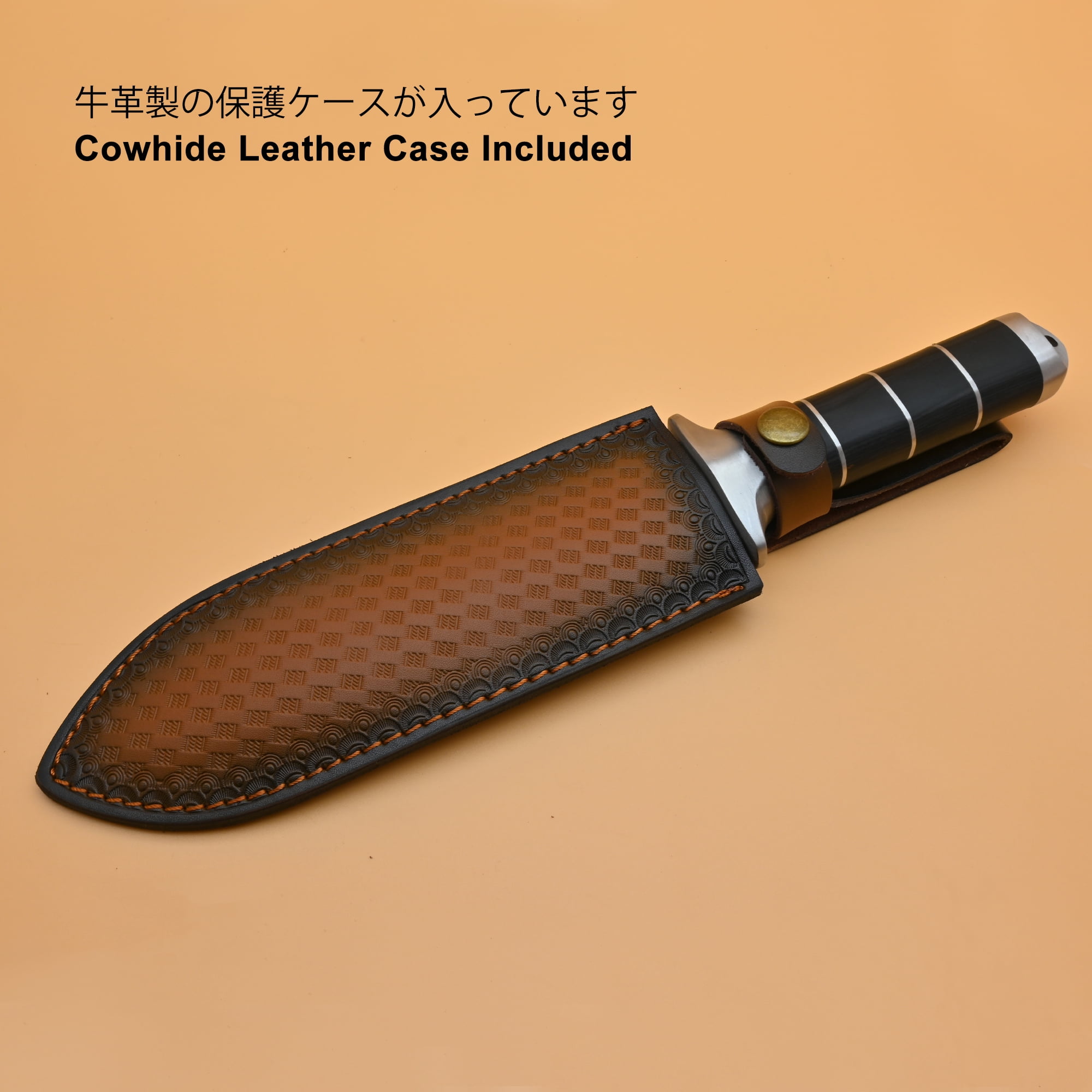 TONMA Hori Hori Garden Knife [ Made in Japan ] Heavy Duty Stainless Steel Japanese Hori Knife with Sheath Garden Tools for Weeding, Digging, Cutting, Pruning
