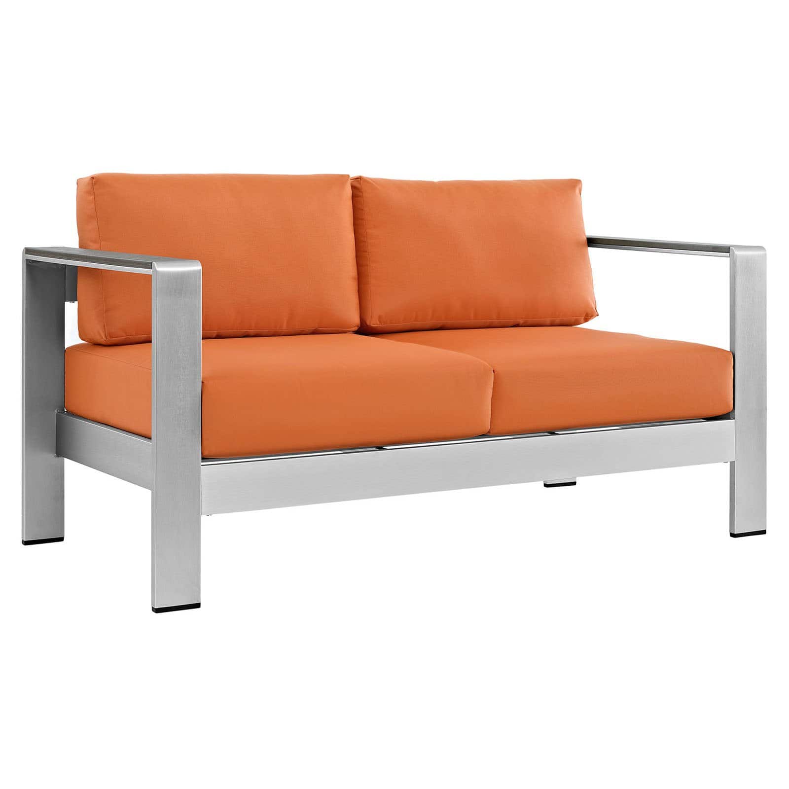 Modway Shore Aluminum Patio Loveseat