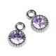 thumbnail image 5 of Aleación de Joyería Que Hace El Cristal Diamante Pendientes Hallazgos 10pcs Púrpura BLESIY Hace colgante, 5 of 6