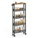 thumbnail image 1 of Slim Rolling Cart VASAGLE, almacenamiento de 5 niveles para cocina, marrón, 1 of 7
