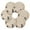 Gold Floral Wreath, variant on 6 Pcs Drink Coasters with Holder 3.94in Woven Coasters for Drinks Gold Floral Wreath Coaster Set for Protection Table