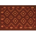 thumbnail image 1 of Ahgly Company Indoor Rectangle Southwestern Orange Country Area Rugs, 4' x 6', 1 of 1