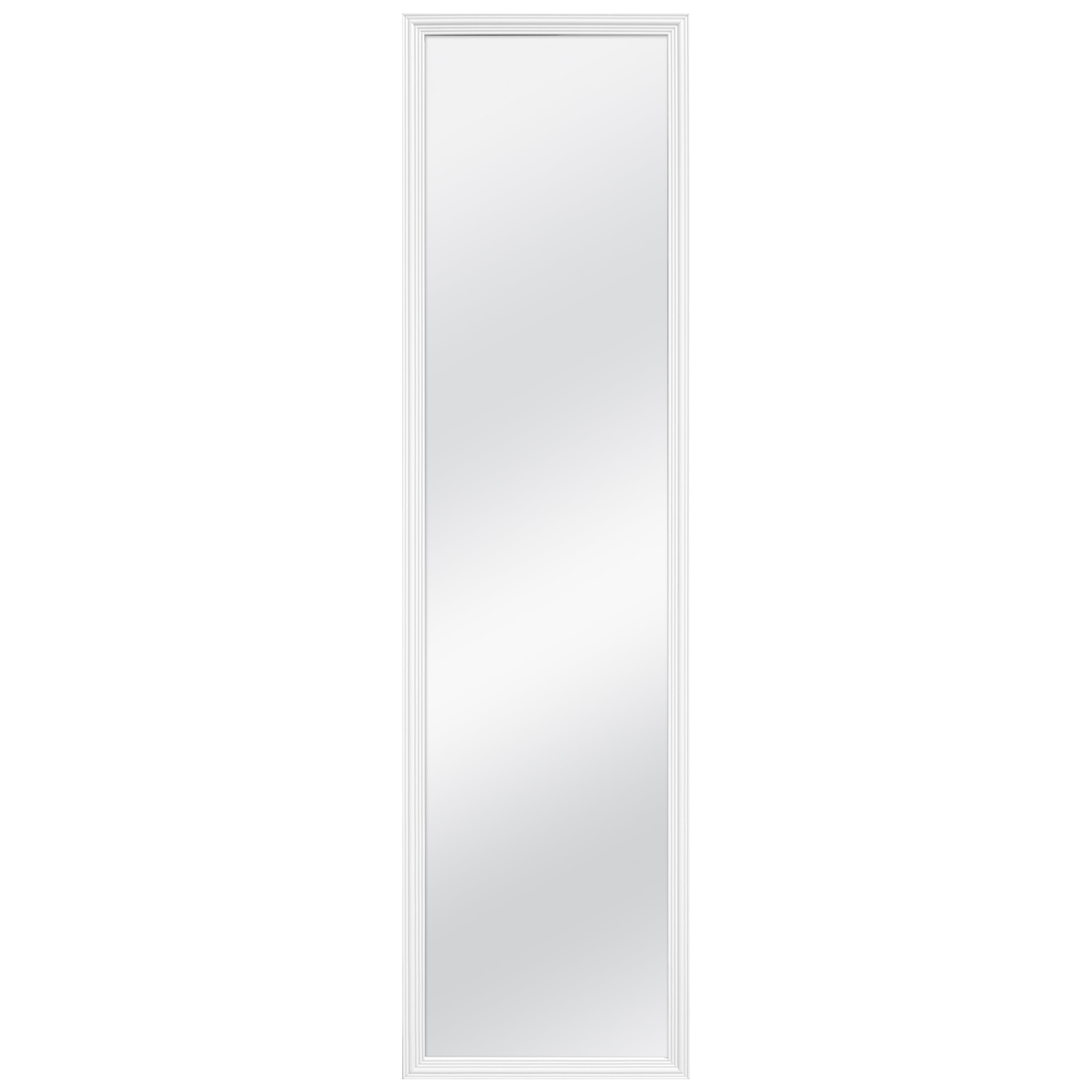 Mainstays Door Mirror, 13.38IN X 49.38IN, White Finish