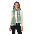 thumbnail image 2 of FORMRS Womens Scarf Winter Soft Long Big Warm Shawls Wrap Tassel Scarves, Lemon Glass, 2 of 9