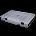 thumbnail image 5 of Lixada 27*18*4.7CM Double Sided High Strength Transparent Visible Plastic Fishing Lure Box 14 Compartments with Drain Hole Fishing Tackle, 5 of 5