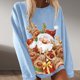 thumbnail image 2 of Navidad moda mujer casual manga larga impreso damas sudaderas tops Fridja fksj2372, 2 of 5