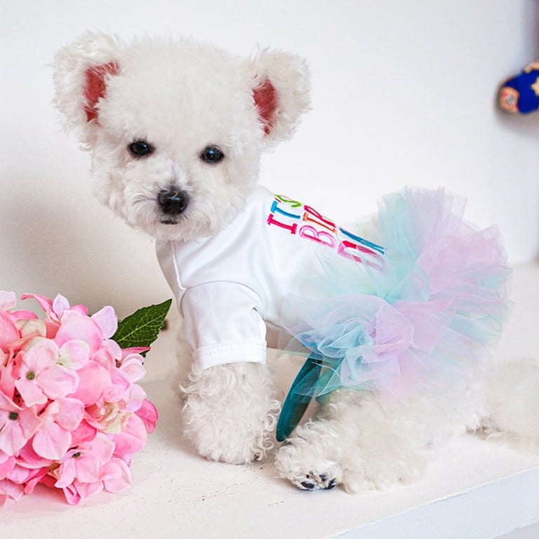puppy birthday dress Dog Birthday Tutu Dress Outfit , Cat Birthday Dress, Dog Dress, Dog Birthday Outfit, Pet Birthday, Customize Dog Dress Clothes
