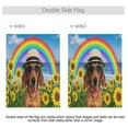 thumbnail image 4 of Ryvnso Dachshund Dog Sunflower Garden Flag 28x40 Inch Double Sided Seasonal Yard Decoration, 4 of 6