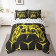 thumbnail image 2 of Castle Fairy Teens Video Game Twin Bedding Sets,Geometric Gamepads Bedding Comforter Set, 2 of 8