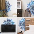 thumbnail image 2 of Sacred Blue Half Mandala Wall Sticker Removable Vinyl Peel, 2 of 5